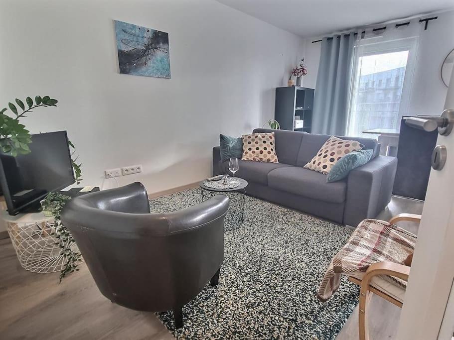 Superbe Appartement Avec 2 Balcons - Vue Sur La Cathedrale Environ 15 Min En Tram Strazburg Dış mekan fotoğraf